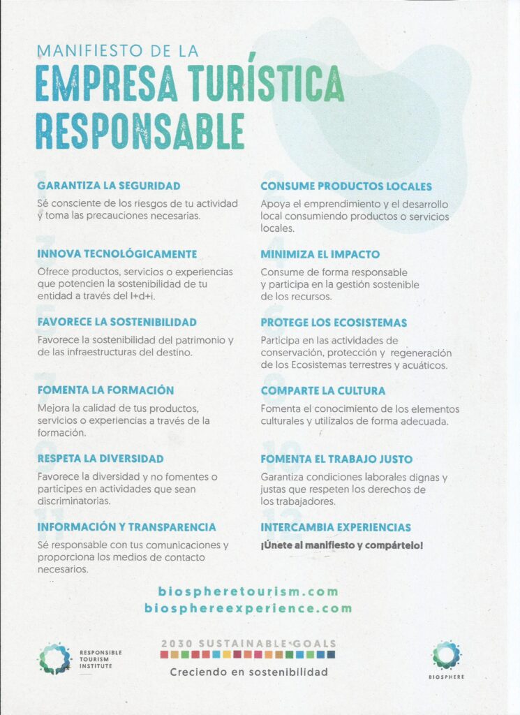 Manifest Empresa Responsable Biosphere